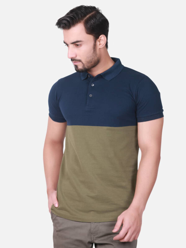 Men’s Polo Shirt, Yarn dyed engineered striped