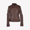 Leather Jacket Mid Brown