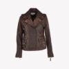 Women’s Leather Biker Jacket Timber