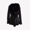 Suede and Leather Long haired Toscana Sheepskin Jacket